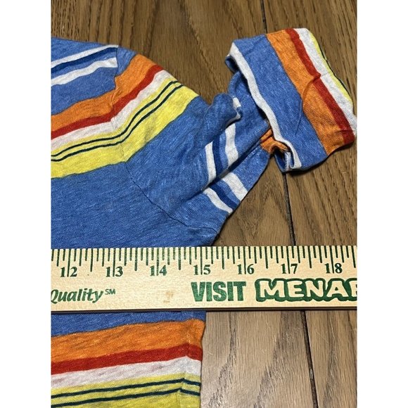 Lauren Ralph Lauren LRL Womens Multicolor Striped Boat Neck Shirt Size Small - Picture 4 of 5